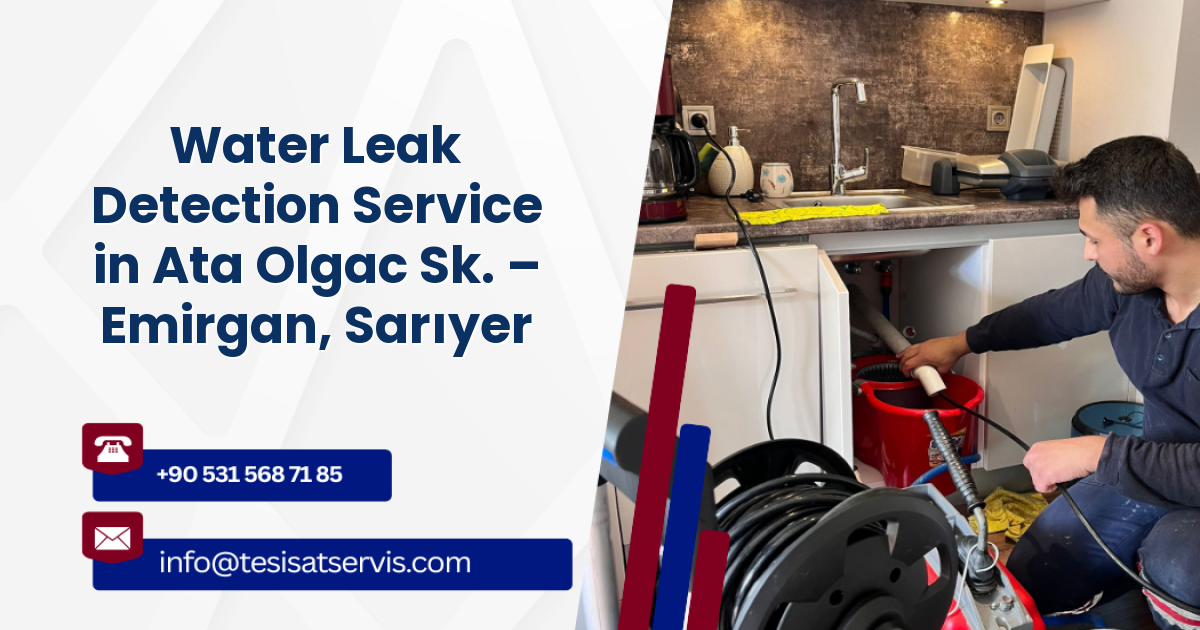 Water Leak Detection Service in Ata Olgac Sk. – Emirgan, Sarıyer
