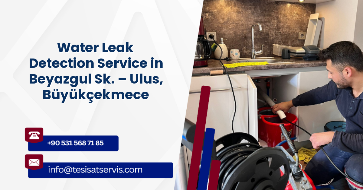 Water Leak Detection Service in Beyazgul Sk. – Ulus, Büyükçekmece