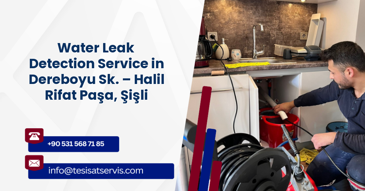 Water Leak Detection Service in Dereboyu Sk. – Halil Rifat Paşa, Şişli