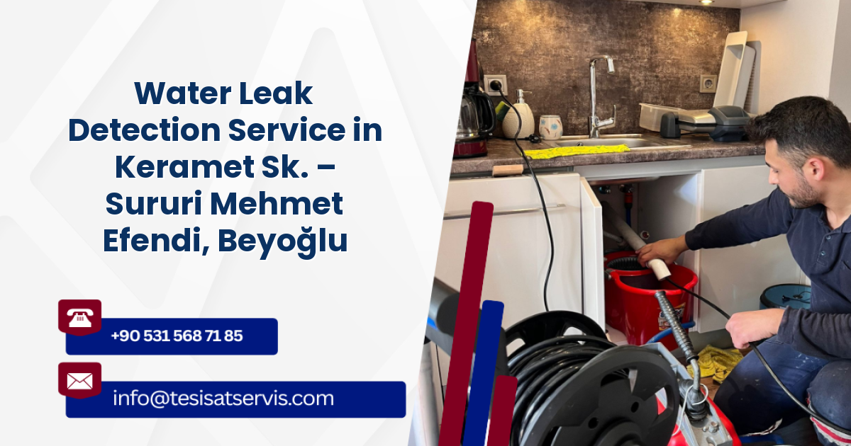 Water Leak Detection Service in Keramet Sk. – Sururi Mehmet Efendi, Beyoğlu