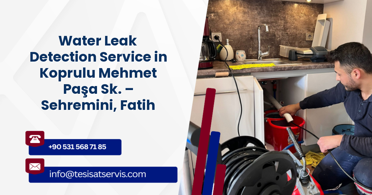 Water Leak Detection Service in Koprulu Mehmet Paşa Sk. – Sehremini, Fatih