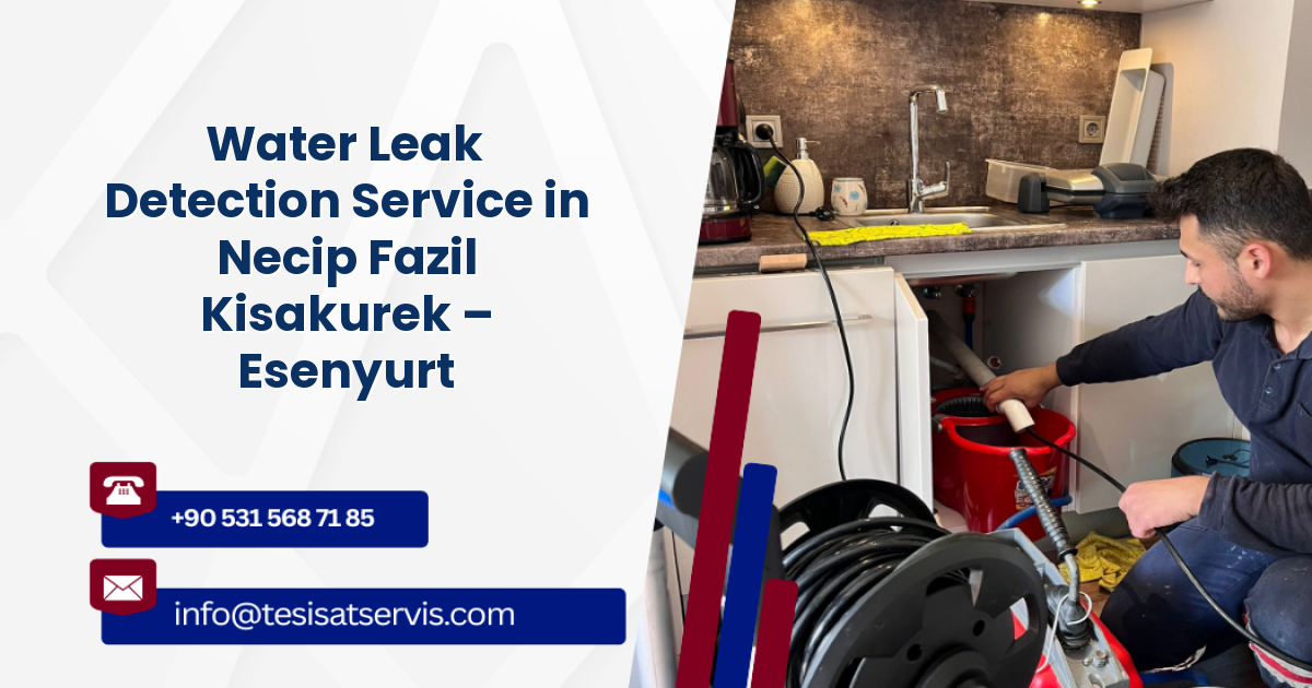 Water Leak Detection Service in Necip Fazil Kisakurek – Esenyurt
