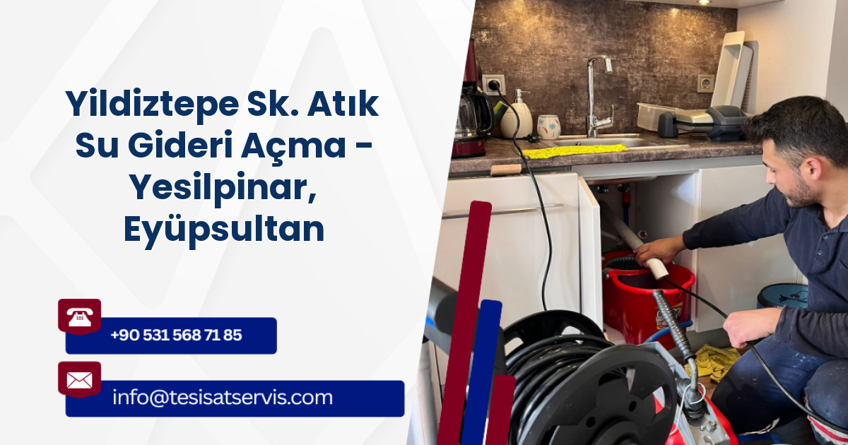 Yildiztepe Sk. Atık Su Gideri Açma - Yesilpinar, Eyüpsultan